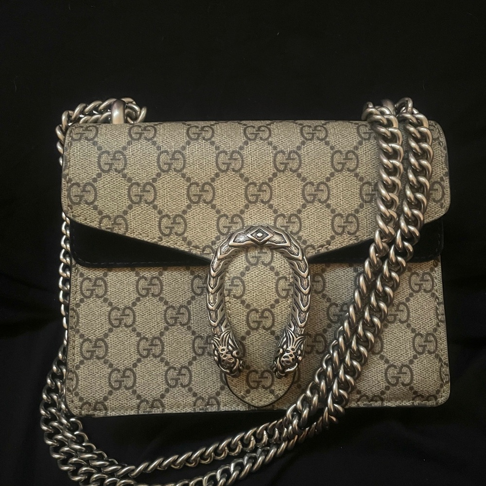 Gucci Beige and Black Shoulder Bag